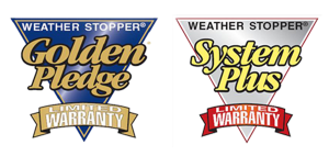 weather stopper badges
